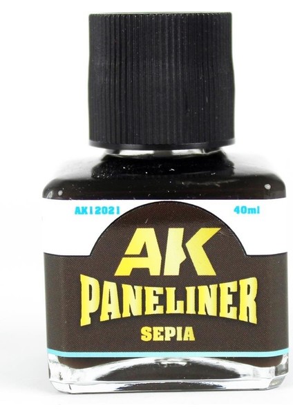 Ak 12021 40 Ml. Paneliner, Sepia, Enamel Boya