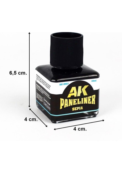 Ak 12021 40 Ml. Paneliner, Sepia, Enamel Boya fırsatları