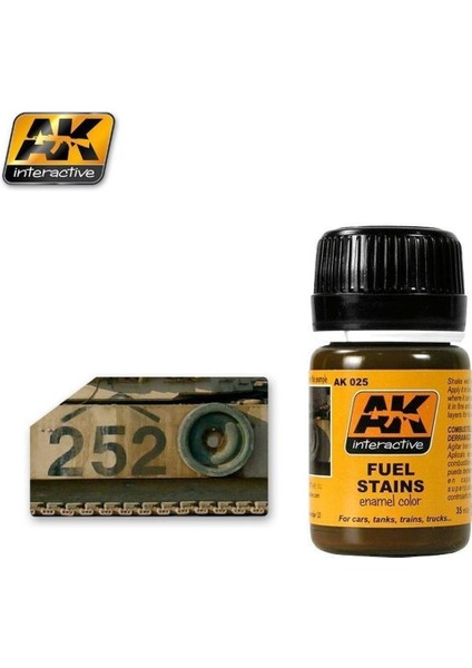 Ak 025 35 Ml. Yakıt Lekeleri Efekti, Enamel Model Boyası