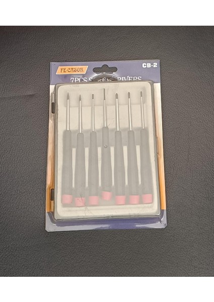 7 Parça Cep Telefonu ve Saatçi Tornavida Seti , 7 Parça İnce Uçlu Tornavida Seti