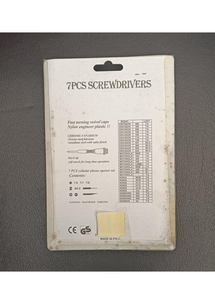 7 Parça Cep Telefonu ve Saatçi Tornavida Seti , 7 Parça İnce Uçlu Tornavida Seti fırsatları