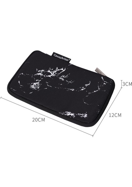 Canvasartısan H32-S21 Mermer Desenli Baskı Dijital Aksesuar Taşıma Çantası Fare Kulaklık Taşınabilir Şarj Cihazı Saklama Çantası - Beyaz (Yurt Dışından) fırsatları