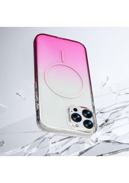 Iphone 15 Pro Max Uyumlu Kılıf Renk Geçişli Magsafe Hızlı Şarj Destekli Ince Sert Pc Kapak modelleri