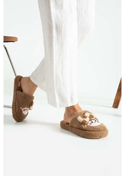 Bubu Kadın Peluş Içi Tüylü Kaydırmaz Rahat Taban Fiyonklu Kışlık Ev Terliği fiyatları