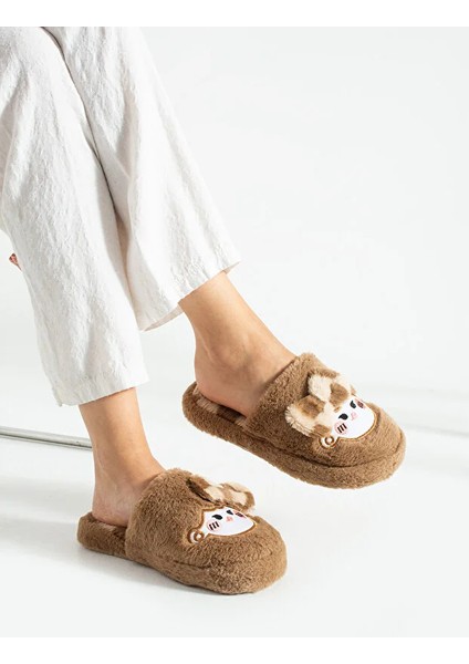 Bubu Kadın Peluş Içi Tüylü Kaydırmaz Rahat Taban Fiyonklu Kışlık Ev Terliği modelleri