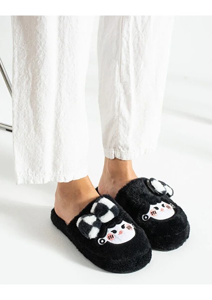 Bubu Kadın Peluş Içi Tüylü Kaydırmaz Rahat Taban Fiyonklu Kışlık Ev Terliği modelleri