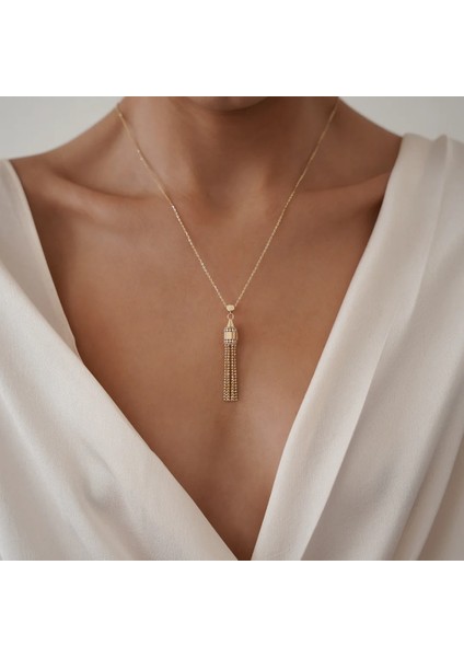 Galata Püskül Altın Kolye