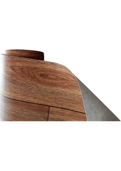 Parke Desen Keçeli Muşamba Kahverengi Popfleks Mineflo Zemin Muşambası Bütün Ölçüler