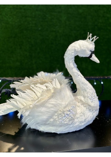 1 Adet Dekoratif Lüks Tasarım Kuğu 46 cm fırsatları