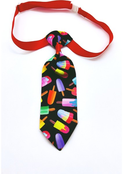 Ayarlanabilir Kedi ve Köpek Kravatı, Dondurma Desenli fırsatları