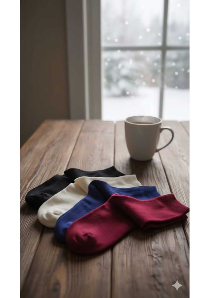 Havlu Yün Çorap 4'lü Paket modelleri