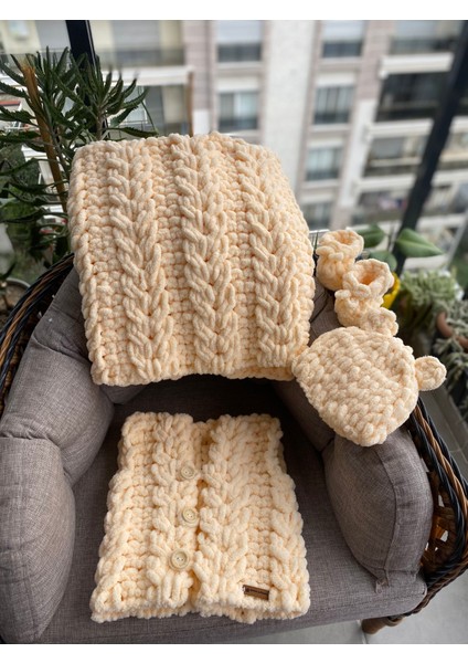 El Örgüsü Bebek Battaniyesi Takımı modelleri