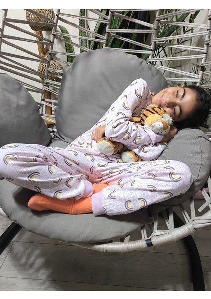 Kız-Erkek Bebek- Çocuk Pijama Takımı %100 Pamuk Uzun Kollu Yuvarlak Yaka Mevsimlik