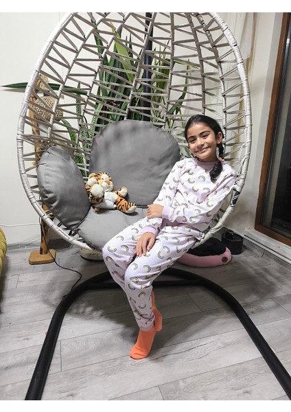 Kız-Erkek Bebek- Çocuk Pijama Takımı %100 Pamuk Uzun Kollu Yuvarlak Yaka Mevsimlik