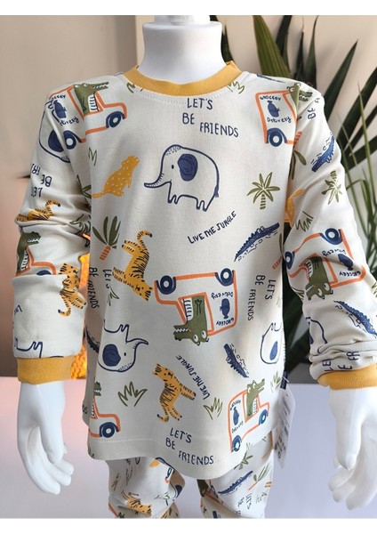 Kız-Erkek Bebek- Çocuk Pijama Takımı %100 Pamuk Uzun Kollu Yuvarlak Yaka Mevsimlik modelleri