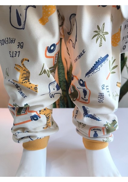 Kız-Erkek Bebek- Çocuk Pijama Takımı %100 Pamuk Uzun Kollu Yuvarlak Yaka Mevsimlik fırsatları