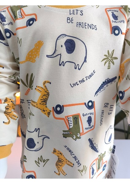 Kız-Erkek Bebek- Çocuk Pijama Takımı %100 Pamuk Uzun Kollu Yuvarlak Yaka Mevsimlik indirimleri