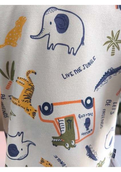 Kız-Erkek Bebek- Çocuk Pijama Takımı %100 Pamuk Uzun Kollu Yuvarlak Yaka Mevsimlik