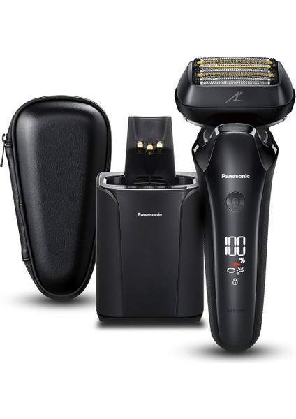 ES-LS9A Erkekler Için Islak ve Kuru 6 Bıçaklı Elektrikli Tıraş Makinesi - Temizleme ve Şarj Standı ile Hassas Temiz Tıraş