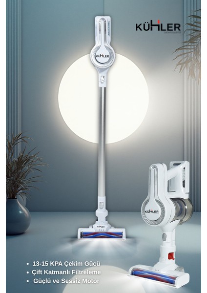 Homart KH-V300 Turbo Fırçalı Dikey Kablosuz Şarjlı Süpürge fırsatları