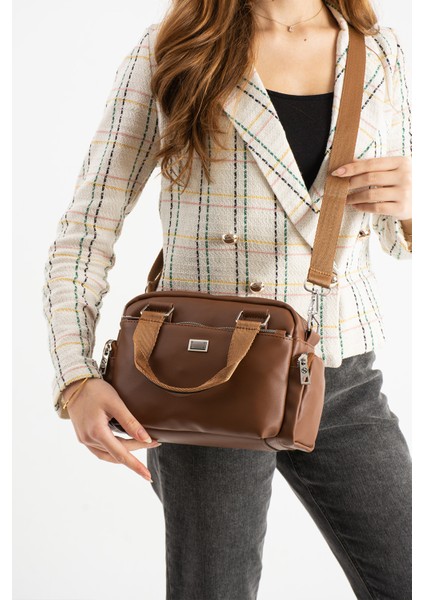 Glc Kadın Çok Gözlü Siyah Vizon Garnili Ayarlanbilir Çapraz Askılı El ve Omuz Çantası S-1422 modelleri