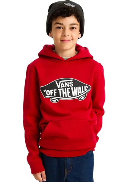 Düz Erkek Çocuk Kırmızı Sweatshırt VN000JYD14A1-STYLE 76 Po
