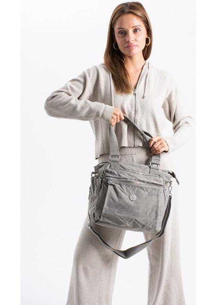 Sanmorris Glc Kadın Büyük Boy Bölmeli Suya Dayanıklı Krinkıl Kumaş Çapraz ve Omuz Askılı ÇANTA7002 modelleri