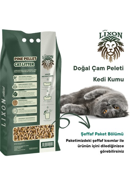 %100 Doğal Çam Peleti Kedi Kumu 15 kg (30L) Hipoalerjenik - Yavru/yetişkin Kediler ve Kemirgen Hayvanlar Için Biyobozunur - Astımlı Kediler Için Uygun - Yüksek Emiş Gücü - 5 kg x 3 Adet fiyatları