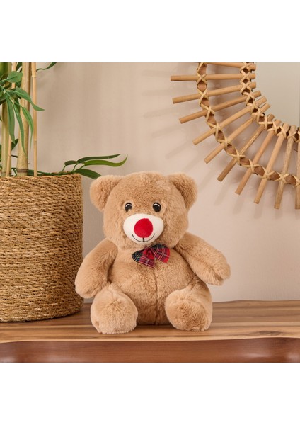 Soft Ayı Figürlü Yastık - Kahverengi - 20X25 cm