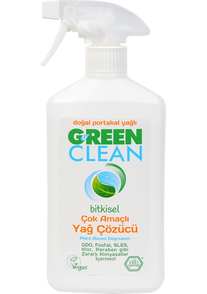 3 Adet Green Clean Bitkisel Çok Amaçlı Yağ Çözücü 500 ml fiyatları