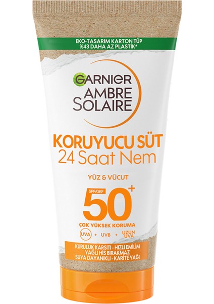 Garnier Ambre Solaire Yüksek Koruyucu Yüz Vücut Süt Spf 50+ 50 ml
