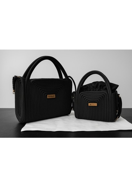 Kadın Hasır Çanta 2’li Set