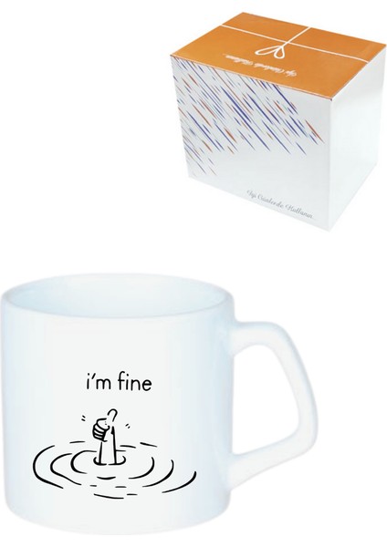 Sublimasyon Porselen Mocha Kupa - Kutulu