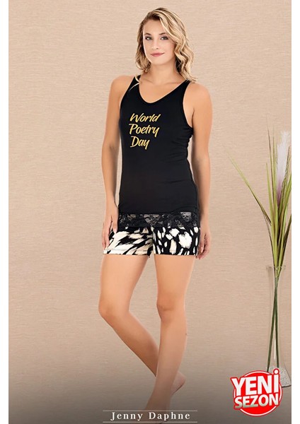 Lady Desenli Şort Dantelli Şortlu Pijama Takımı fiyatları