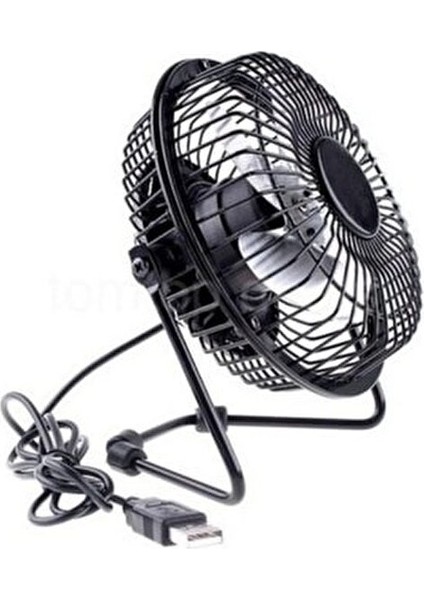 Masaüstü Metal Vantilatör USB ile Çalışan Mini Fan 20W Ayarlanabilir Hız