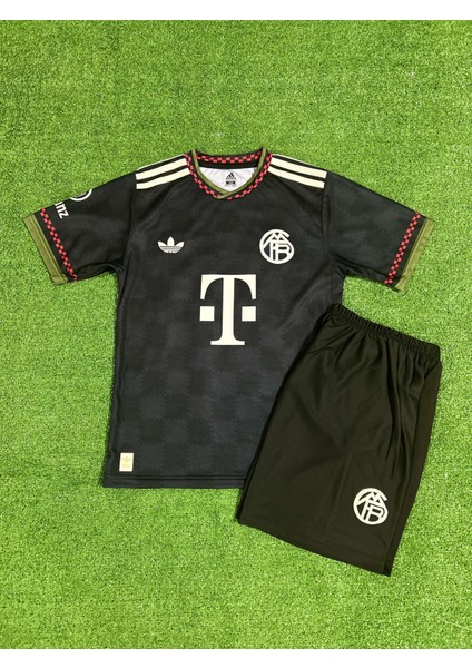 Bayern Münih 2025/26 Yeni Sezon Joshua Kimmich Alternatif Çocuk Forması (Black)