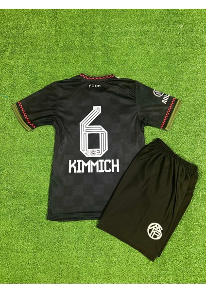 Bayern Münih 2025/26 Yeni Sezon Joshua Kimmich Alternatif Çocuk Forması (Black) fiyatları