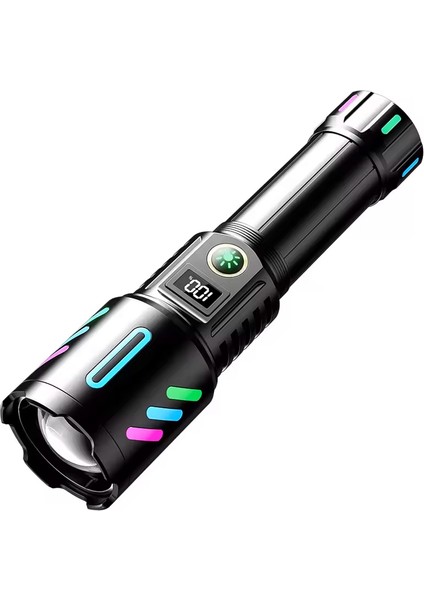 Şarj Edilebilir El Feneri - Wison - 2000 Lümen - 20 Watt - Fosforlu Kasa