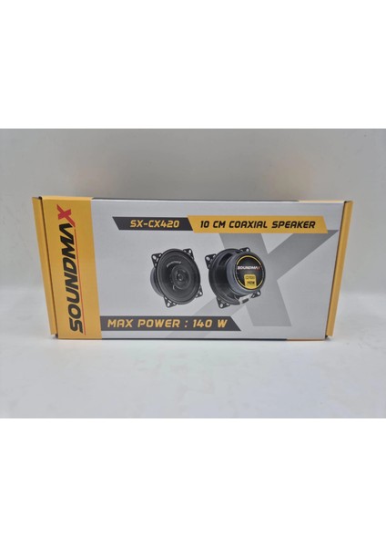 10CM Hoparlör - Soundmax SX-CX420 Torpido ve Kapı Hoparlörü - Soundmax 10CM Koaksiyel Hoparlör modelleri