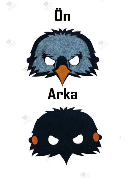 Kartal Maske Kara Kartal Kaliteli Keçe Hayvan Figürlü Maske fiyatları