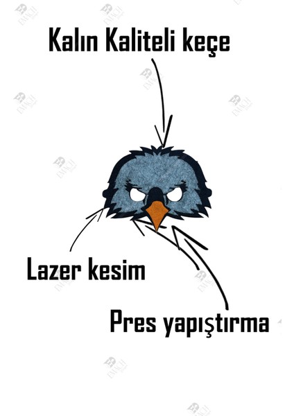 Kartal Maske Kara Kartal Kaliteli Keçe Hayvan Figürlü Maske modelleri