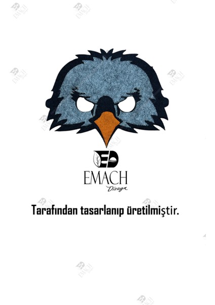 Kartal Maske Kara Kartal Kaliteli Keçe Hayvan Figürlü Maske fırsatları