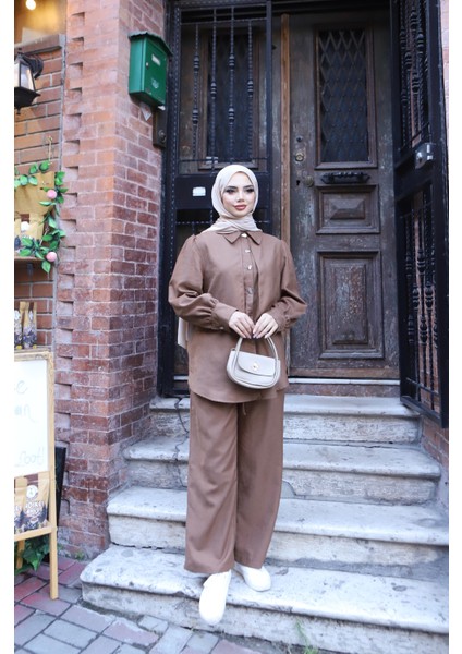 Sedef Düğmeli Süet Takım fiyatları