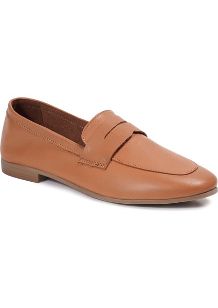 Taba Loafer Hakiki Deri Kadın Ayakkabı fiyatları