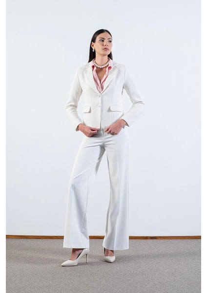 Saldana Klasik Yaka Cep Kapaklı Ceket Krem fiyatları