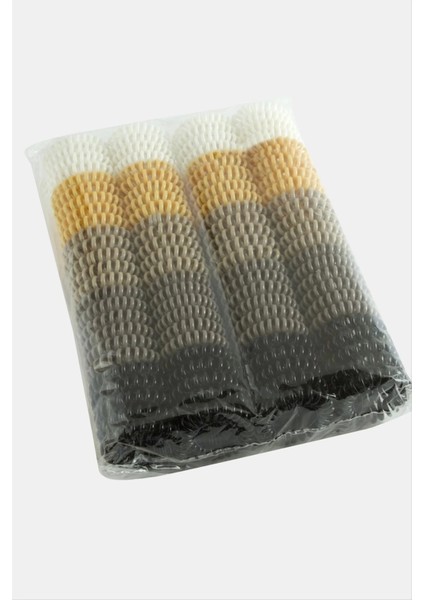 100 Adet Renkli Makarna Lastik Toka