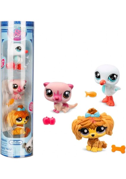 0621 Littlest Pet Shop Minişler 3’lü Figür Seti S2 modelleri