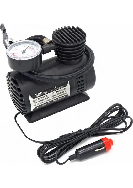 Plastik Gövdeli Siyah Mini Hava Kompresörü