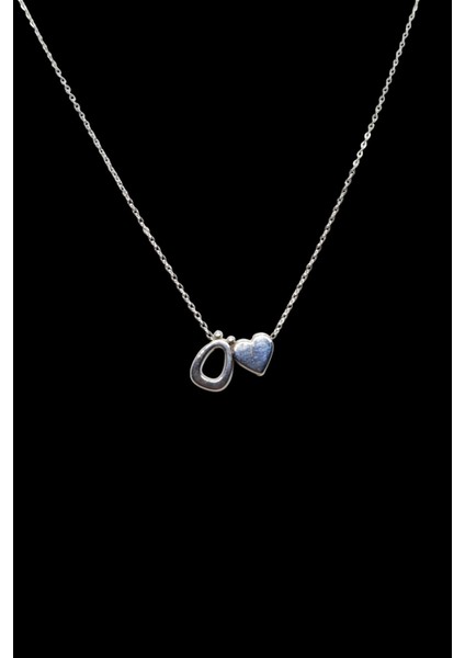 Ö Harfi 316L Paslanmaz Çelik Zincir Gümüş Kaplama Kolye Hediye Kalp Sevgili Eş fiyatları