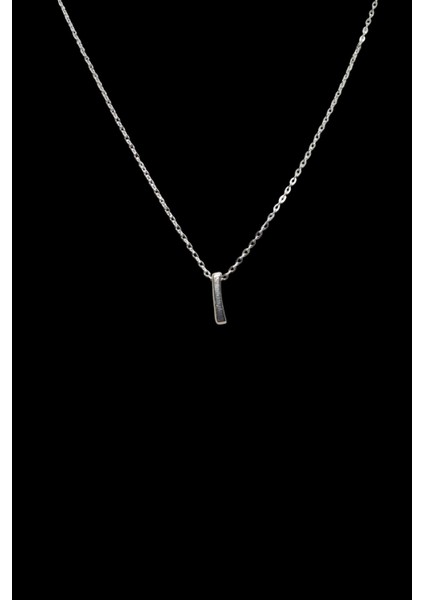 I Harfi 316L Paslanmaz Çelik Zincir Gümüş Kaplama Kolye Hediye Kalp Sevgili Eş fiyatları